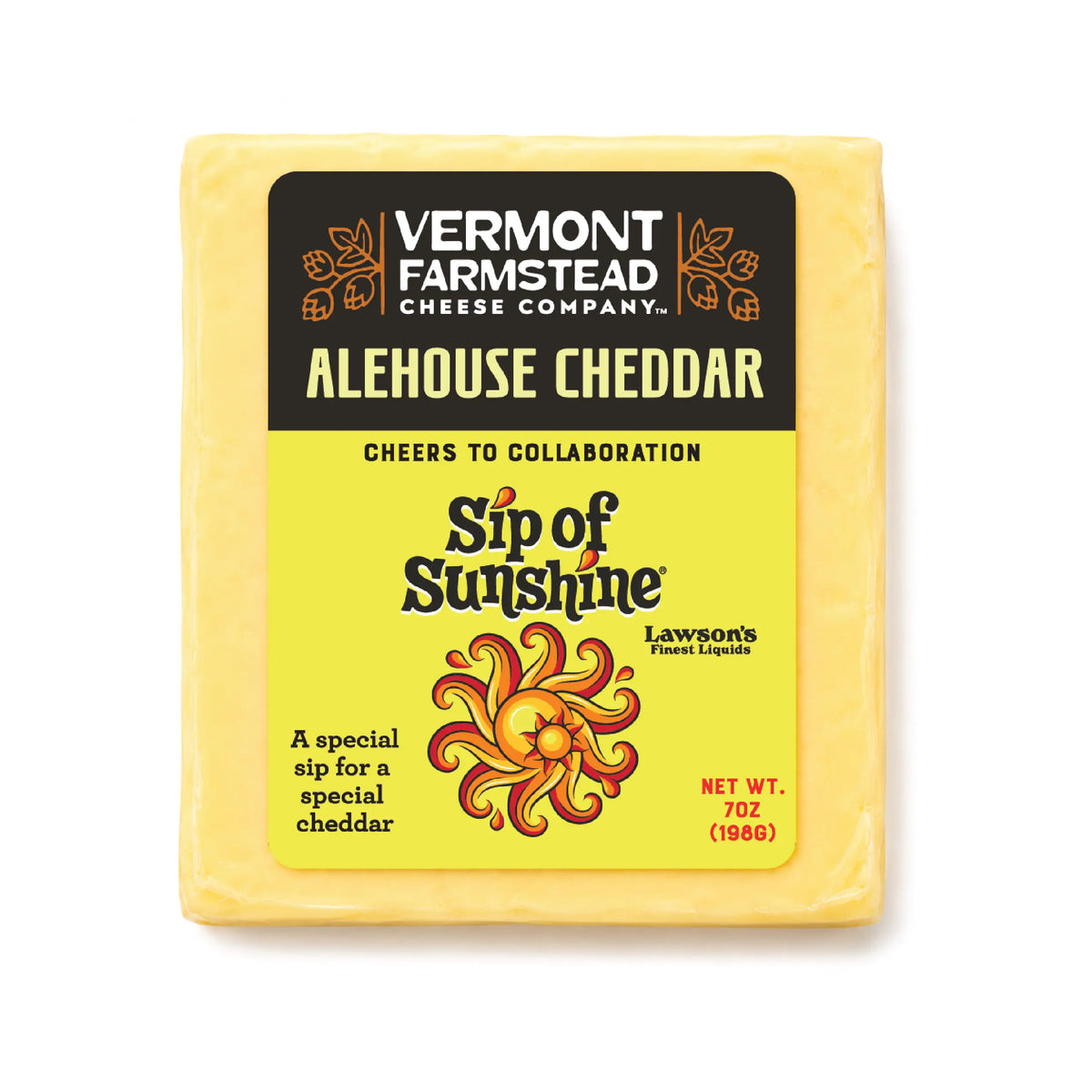 Vermont Farmstead Cheese Co - Alehouse Cheddar - Sip Of Sunshine - 2